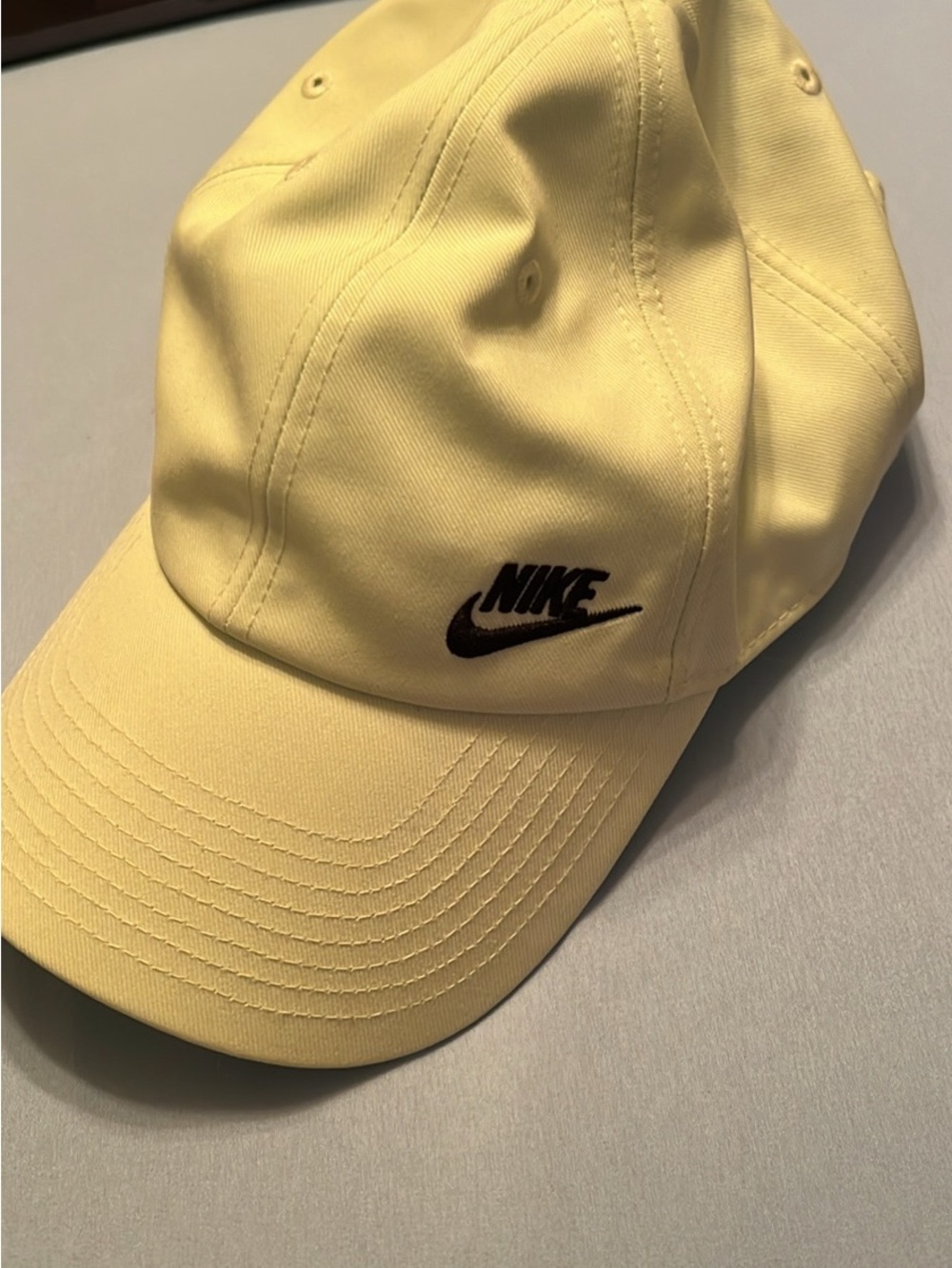 Nike Lime Green Cap with Black Swoosh